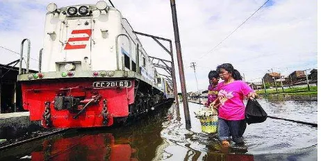 Gambar 7. Lokasi rel KA yg terkena banjir di       Semarang Tahun 2010 