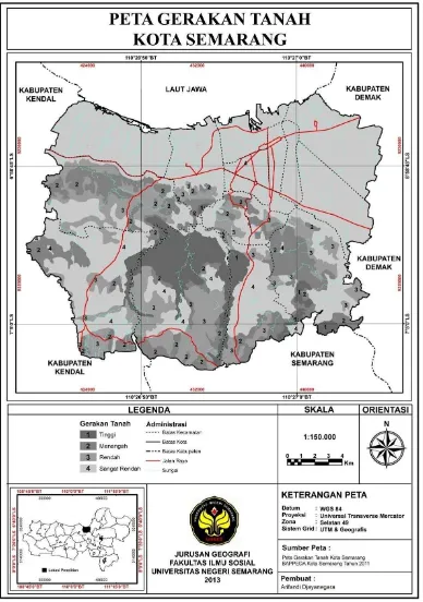 Gambar 4.6 Peta Gerakan Tanah 