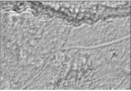 Figure 15. superimposition with map from Ilulissat museum, (Pavelka, Šedina, 2015)Sermermiut old settlement – orthophoto  