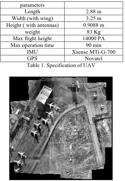 Table 2. Specification of UAV  CONCLUSIONS 