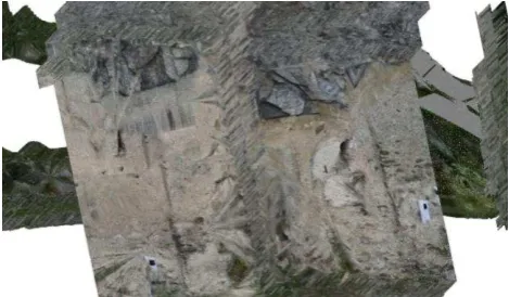 Figure 17. The error in the generation of the point cloud in Context Capture 