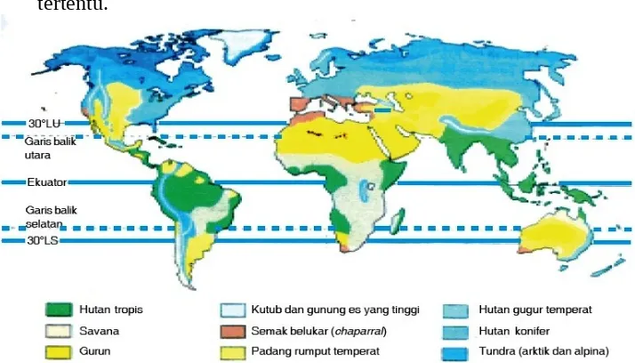 Gambar 2.2. Peta ekosistem darat di dunia.