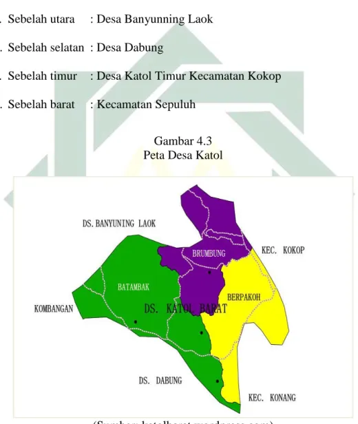 Gambar 4.3  Peta Desa Katol 