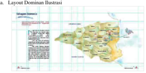 Gambar 4.22 : Layout dominan ilustrasi  Sumber : Syafikarani, 2016 