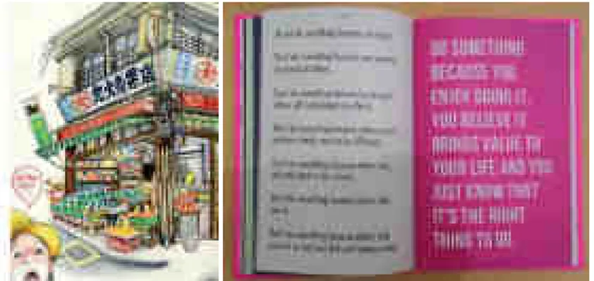 Gambar 3.16 : Layout buku #88 Love Life dan Tokyo on Foot   Sumber : Buku #88 Love Life, Tokyo on Foot 