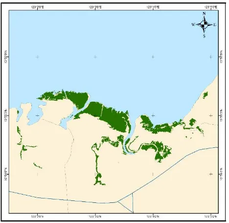 Figure 6. Shows the Mangrove Map of Victorias City 