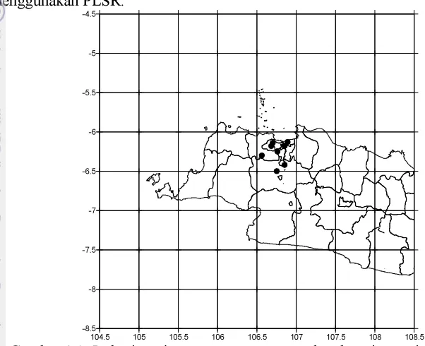 Tabel 3.4. Domain spasial data NWP sekitar Jabodetabek 