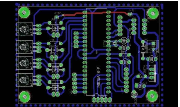 Gambar. 4 Penempatan dan pemasangan komponen-komponen elektronika 