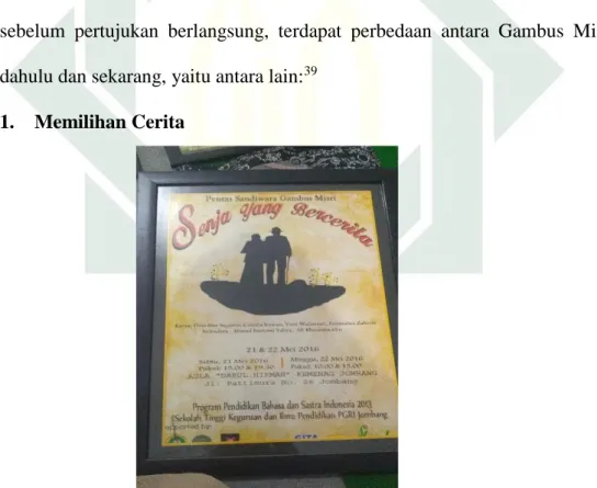 Gambar  3.1.  Dokumentasi  pamflet  Gambus  Misri  (sumber:  foto  koleksi  lab  teater  STKIP  PGRI  Jombang)  dan  gambar  3.2