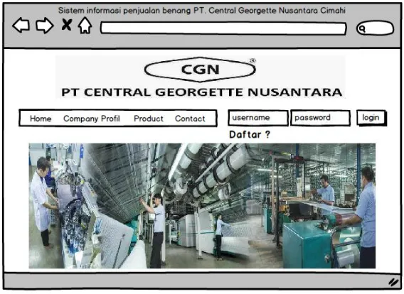 Gambar 2 Class Diagram PT. Central Georgette Nusantara Cimahi 