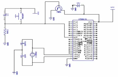 Gambar 3.3. Skema Rangkaian Mikrokontroler AT89C51 