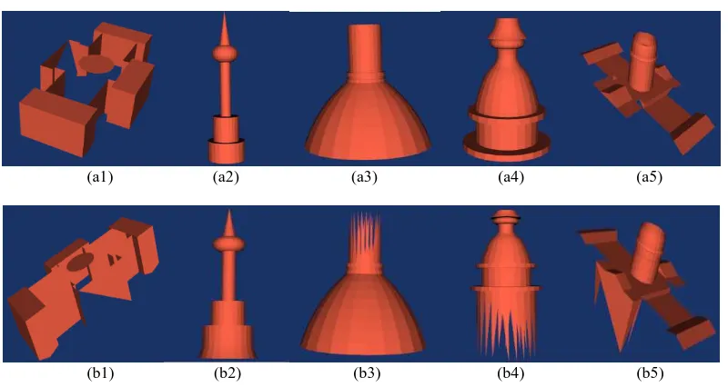Figure 4. Original building models without texture