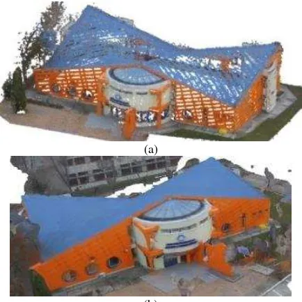 Figure 1. The TLS point cloud with realistic colour information 