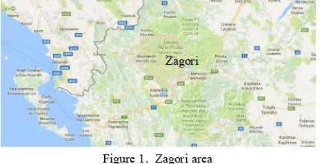 Figure 1.  Zagori area 