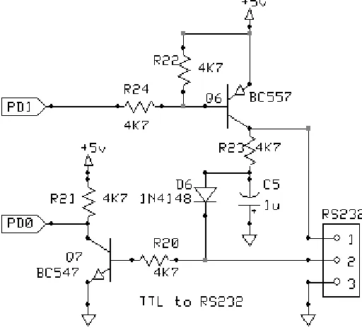Gambar 13. Rangkaian Konversi UART RS232 