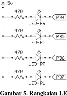 Gambar 5. Rangkaian LED 