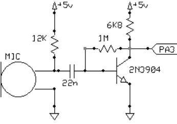 Gambar 10. Rangkaian Limit Switch Sebagai Sensor Sentuh/tabrakan 