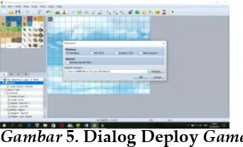 Gambar 5. Dialog Deploy Game 
