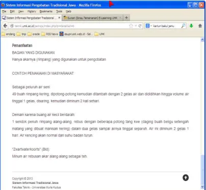 Gambar 7 Halaman Tanaman Obat 