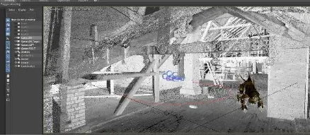 Figure 2. Indexation of point clouds in Autodesk-native file using Recap 360 Pro 