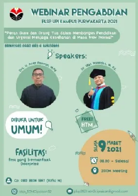 Gambar 1. Pamphlet webinar (Dok. Pribadi, 05/03/2021) 