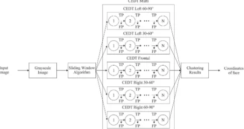 Figure 1. The final scheme of face detection algorithm using CEDT approach 