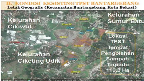 Gambar 5.  Letak Geografis Bantar Gebang Bekasi 