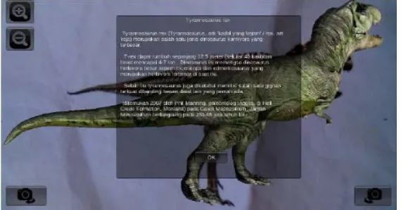 Gambar 3. Implementasi Augmented  Reality Fosil Purbakala Di Museum Geologi Bandung [3] 