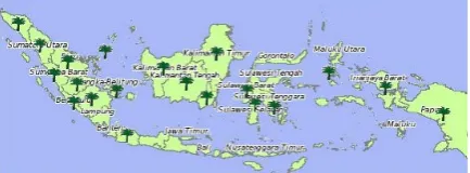 Tabel 1 Ketersediaan lahan produksi kelapa sawit Prov. Sumatera Selatan [1] 