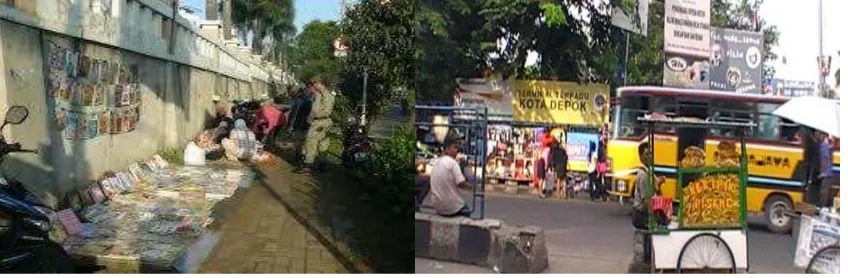 Gambar 1. Beberapa PKL di Kota Depok 