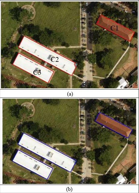Figure 1(a) shows the LiDAR-derived aboveground polylines projected onto the aerial image