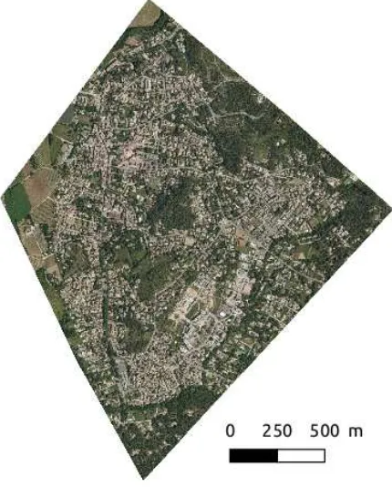 Figure 1. Image of Gigean acquired at 5cm spatial resolution inJuly 2014