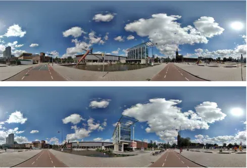 Figure 2. Two adjacent Mobile Mapping images 