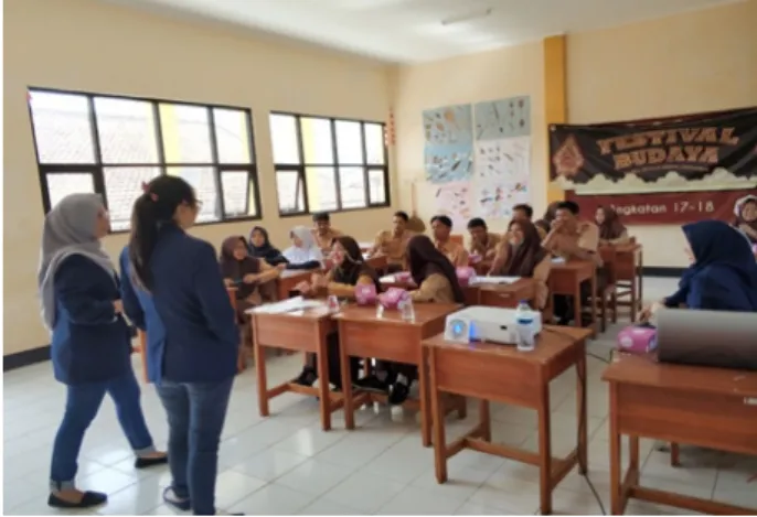 Gambar 2 Proses Diskusi di SMAN 1 Jatinangor