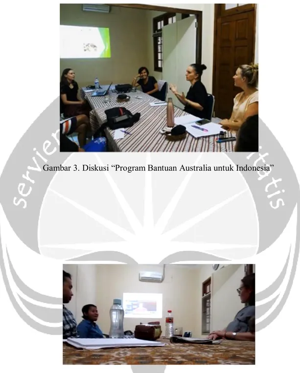 Gambar 3. Diskusi “Program Bantuan Australia untuk Indonesia” 