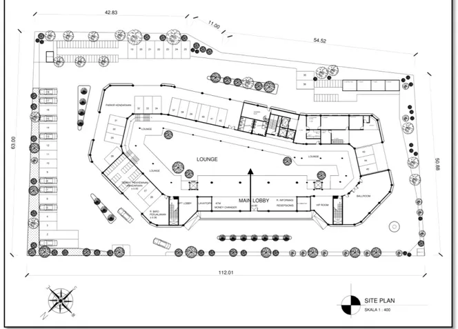 Gambar 14: Site Plan Hotel Butik di Kota Singkawang 