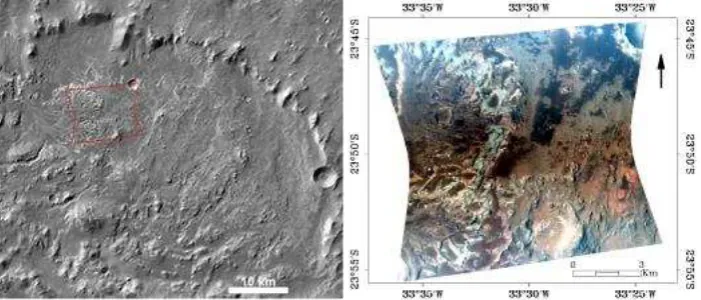 Figure 1. Eberswalde Crater.(a) Overview of Eberswalde Crater, which is a partially buried impact crater