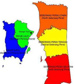 Gambar 1: Peta Negeri Pulau Pinang 