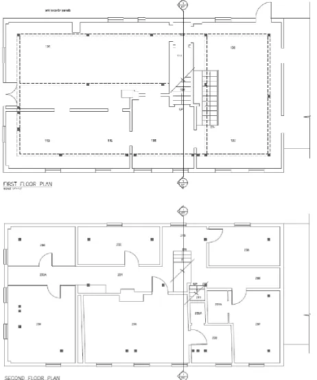 Figure 3: Laser scan of Painted Room east wall by Jost Architects, 2014 