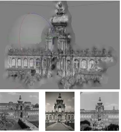 Figure 1.  3D model based on current and historical photographs (proof-of-concept) 