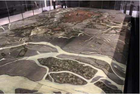 Figure 1. Scale model of Strasbourg of about 72 m² 