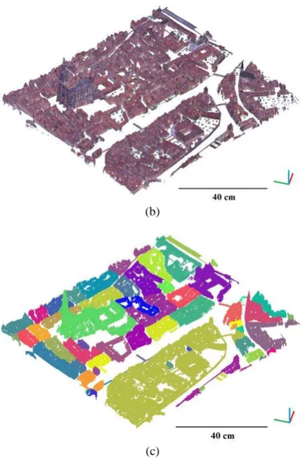 Figure 5 shows the result of ground and facade extraction for the block 5 and the block 6