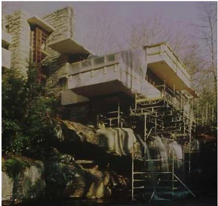 Figure 5. Fallingwater during Phase 3 of the restoration 