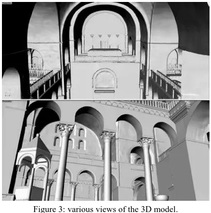 Figure 3: various views of the 3D model. 