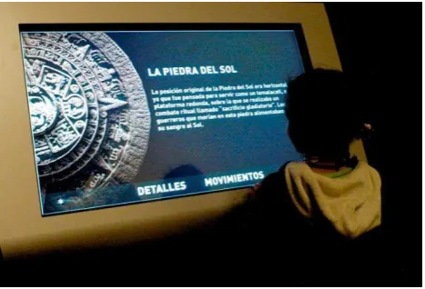 Figure 15 . Digital technologies for the dissemination of cultural  Heritage. Details and movements: Piedra del Sol