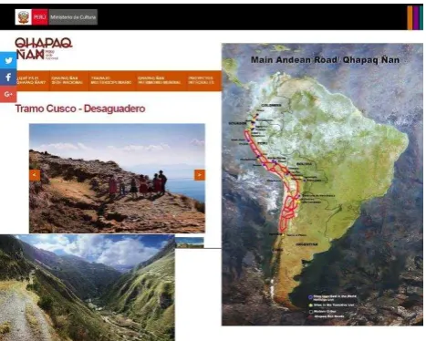 Figure 18. View of the Inca Bridge of Qeswachaca –Knowledge and rituals associated with the annual renovation of the Q'eswachaka bridge are declared Intangible Cultural Heritage of  Peru