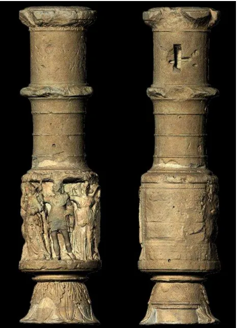 Figure 4. The 3D digital model of a leg of the throne 