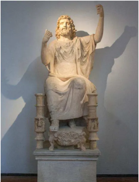 Figure 11. Statue enthroned of the god Zeus after the 