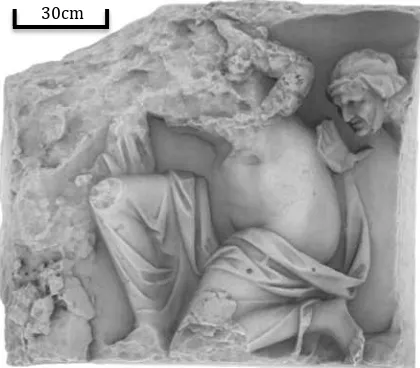 Figure 3. Mesh of a fragment of the frieze 