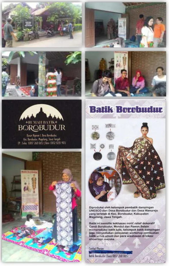 Gambar 2.11. Wawancara, Diskusi dan Pengamatan                                                       di Komunitas Griya Batik Borobudur 